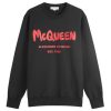 Alexander McQueen Graffiti Logo Crew Neck Sweatshirt