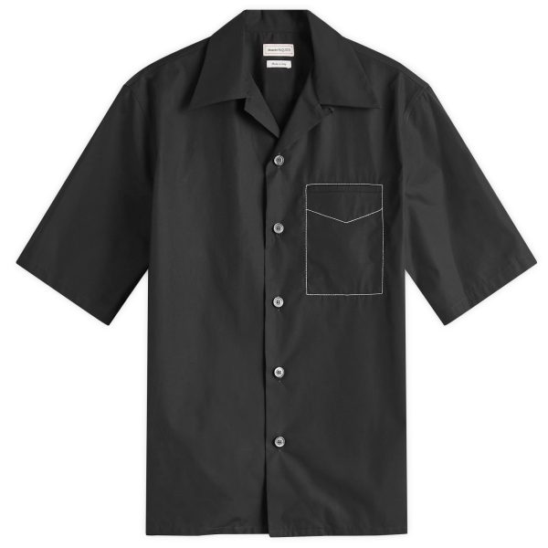 Alexander McQueen Contrast Stitch Short Sleeve Shirt