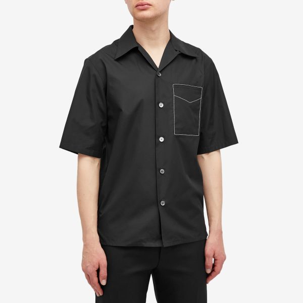 Alexander McQueen Contrast Stitch Short Sleeve Shirt