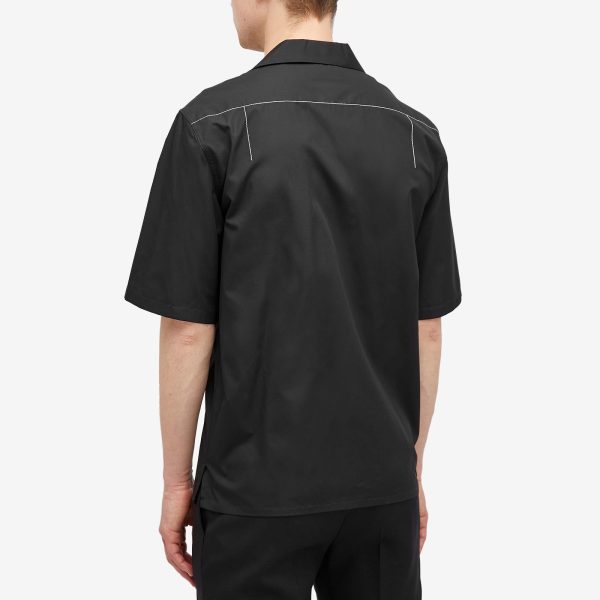 Alexander McQueen Contrast Stitch Short Sleeve Shirt