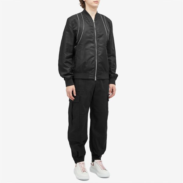 Alexander McQueen Piping Harness Bomber Jacket