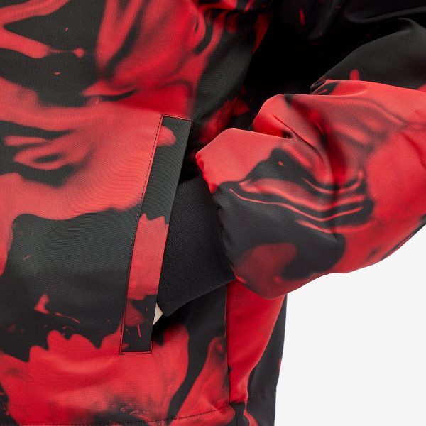 Alexander McQueen Waxed Floral Print Windbreaker