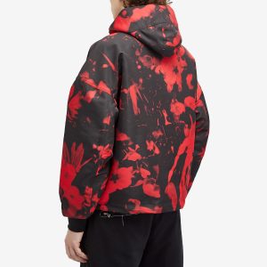 Alexander McQueen Waxed Floral Print Windbreaker