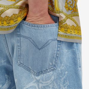 Versace Long Line Denim Short