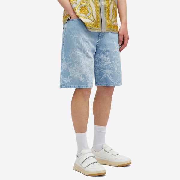 Versace Long Line Denim Short