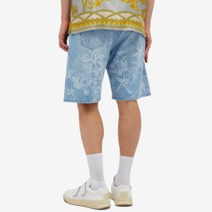 Versace Long Line Denim Short