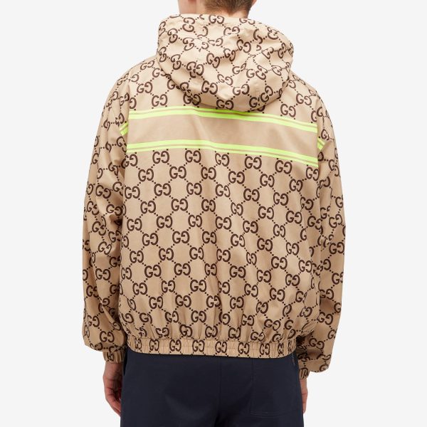 Gucci GG Monogram Logo Hooded Jacket