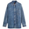 MM6 Maison Margiela Marble Effect Denim Overshirt