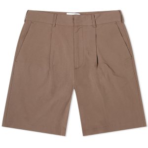 Wax London Linton Pleat Seersucker Shorts