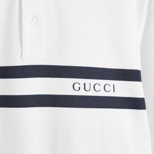 Gucci Chest Stripe Logo Polo