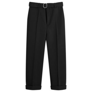 Jil Sander Belted Wool Gabardine Trousers