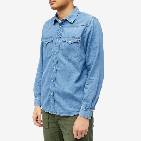 Nudie George Denim Western Shirt