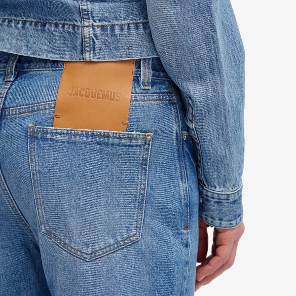 Jacquemus Droit Large Tab Denim Jeans