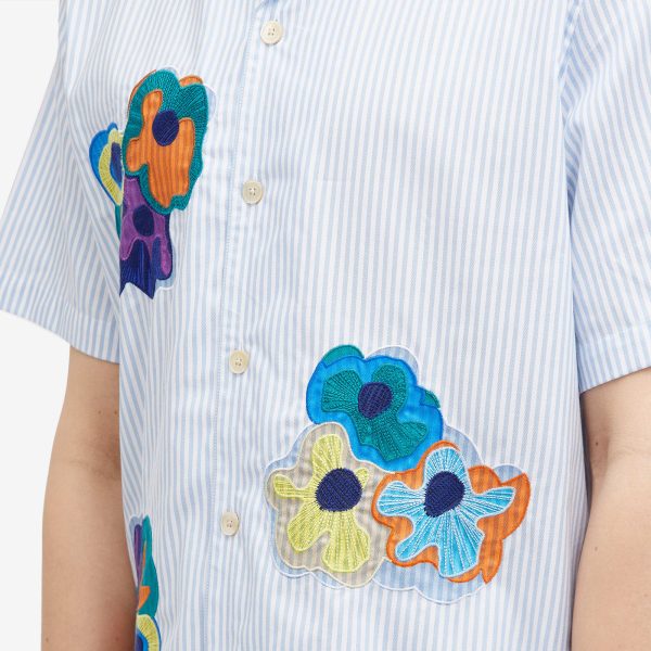 Paul Smith Painted Flower Stripe Vacation Shirt