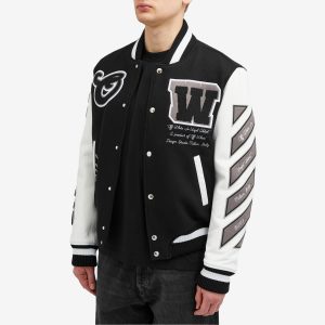 Off-White Wool Varsity Jacket