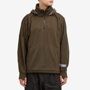 Poliquant Fleece Hooded Quarter Zip Sweatshirt