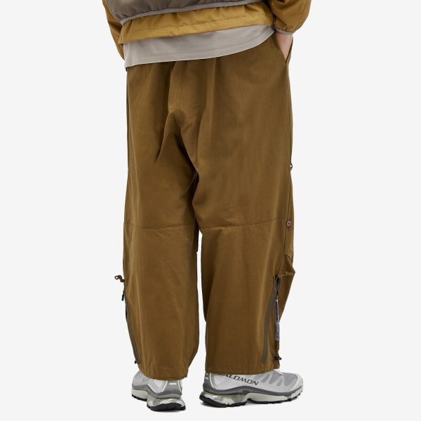 Poliquant Wide Zip Tucked Pants