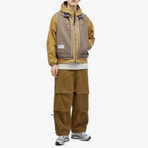 Poliquant Wide Zip Tucked Pants