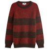 YMC Suedehead Stripe Crew Knit