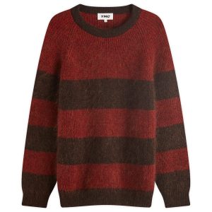 YMC Suedehead Stripe Crew Knit