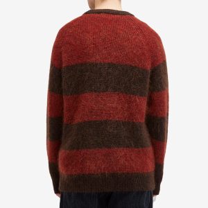 YMC Suedehead Stripe Crew Knit