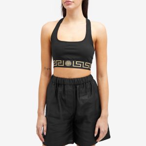 Versace Greca Logo Sports Bra