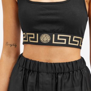 Versace Greca Logo Sports Bra