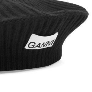 Ganni Structured Rib Beret