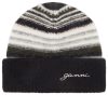 Ganni Striped Soft Wool Beanie