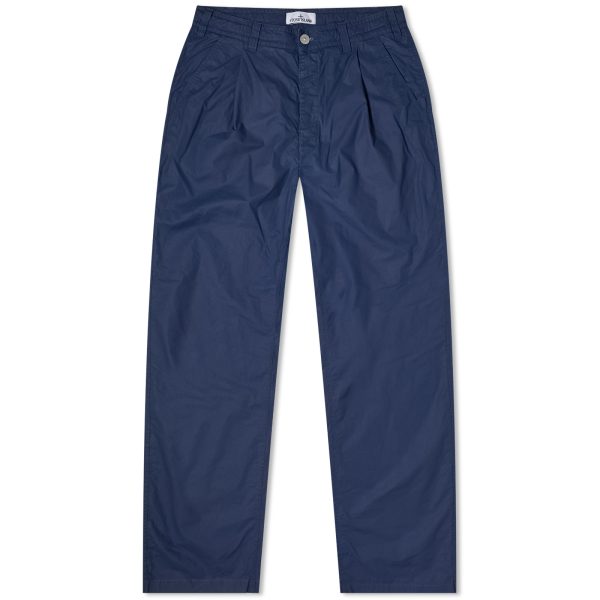 Stone Island Marina Pleated Cotton Canvas Pant