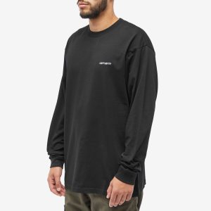 Carhartt WIP Long Sleeve Script Embroidery T-Shirt