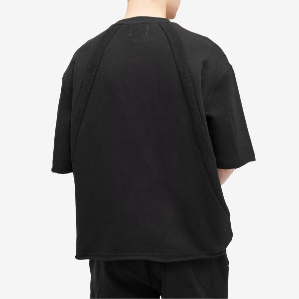 Honor the Gift Terry Panel Short Sleeve Sweater
