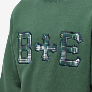 END. x Beams Plus 'Ivy League' Patch Logo Crew Sweat