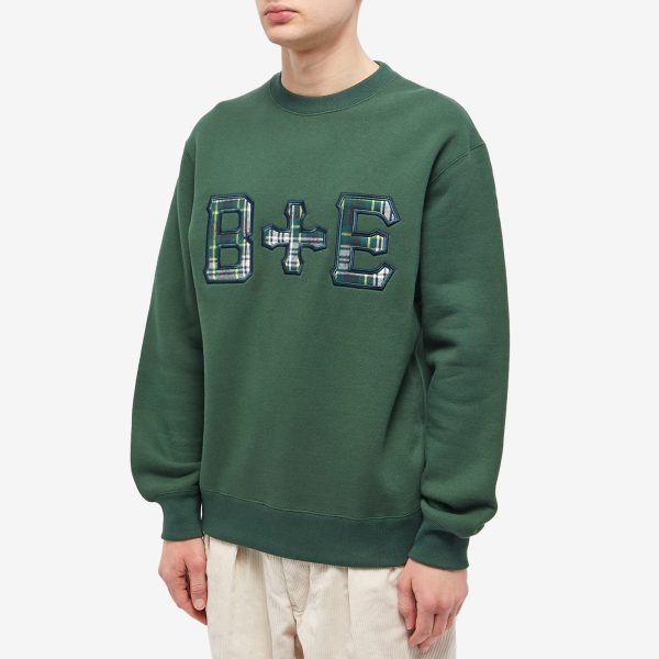 END. x Beams Plus 'Ivy League' Patch Logo Crew Sweat