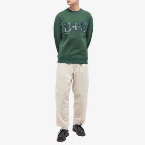 END. x Beams Plus 'Ivy League' Patch Logo Crew Sweat