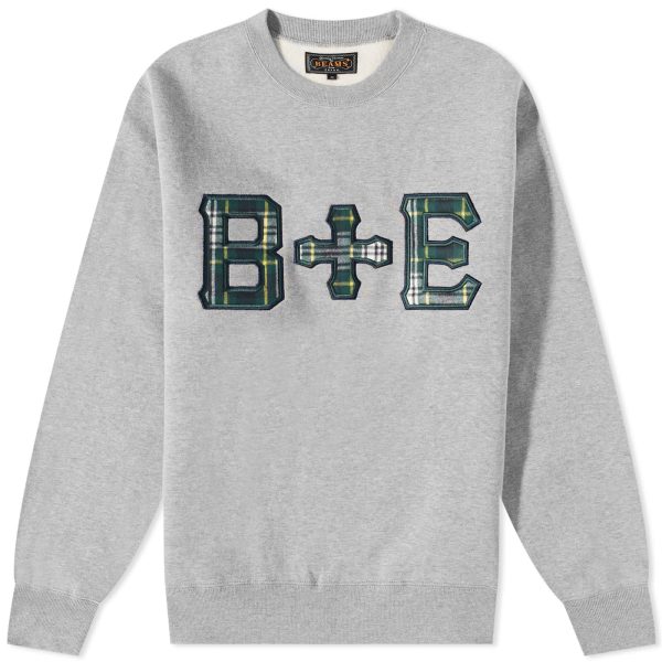 END. x Beams Plus 'Ivy League' Patch Logo Crew Sweat