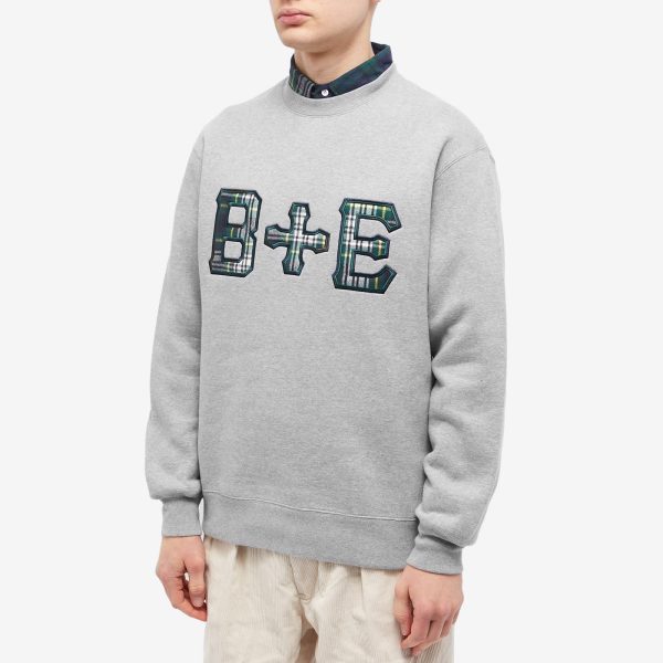 END. x Beams Plus 'Ivy League' Patch Logo Crew Sweat