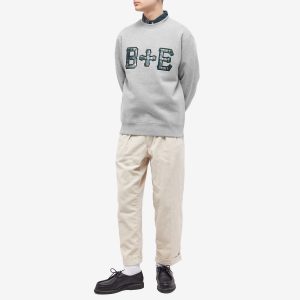 END. x Beams Plus 'Ivy League' Patch Logo Crew Sweat