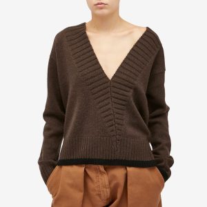 JW Anderson Slanted V Neck Jumper