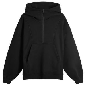 Saint Laurent Half Zip Logo Hoodie