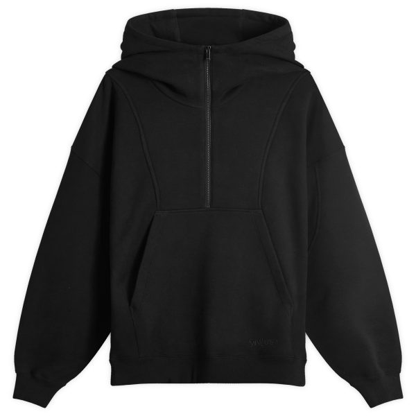 Saint Laurent Half Zip Logo Hoodie