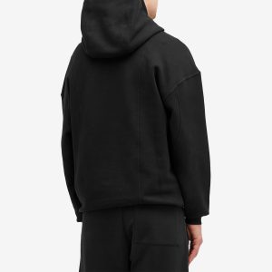 Saint Laurent Half Zip Logo Hoodie