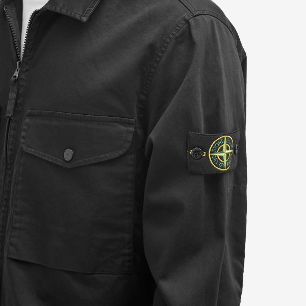 Stone Island 2 Pocket Garment Dyed Shirt Jacket