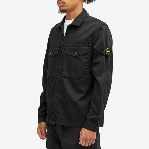 Stone Island 2 Pocket Garment Dyed Shirt Jacket