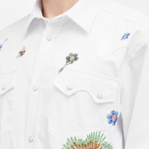 Palmes Floral Embroidered Western Shirt