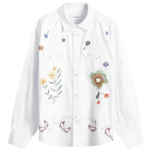 Palmes Floral Embroidered Western Shirt