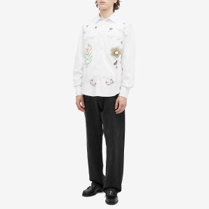 Palmes Floral Embroidered Western Shirt