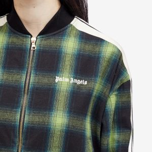 Palm Angels Classic Logo Check Bomber Jacket