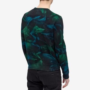 Saint Laurent Archive Logo Tie Dye Crew Sweat