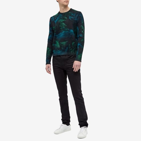 Saint Laurent Archive Logo Tie Dye Crew Sweat